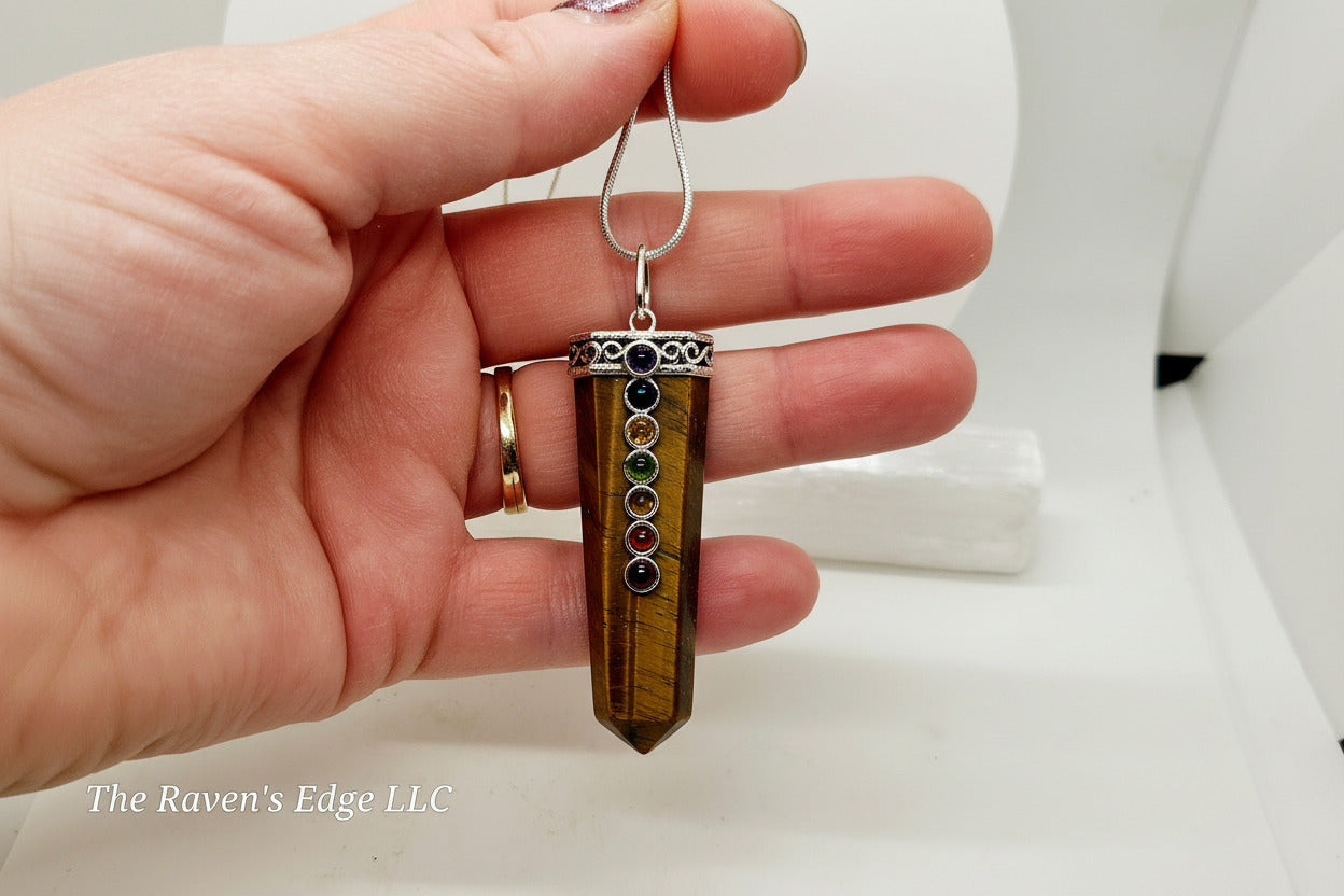 Tiger's Eye Chakra Necklace