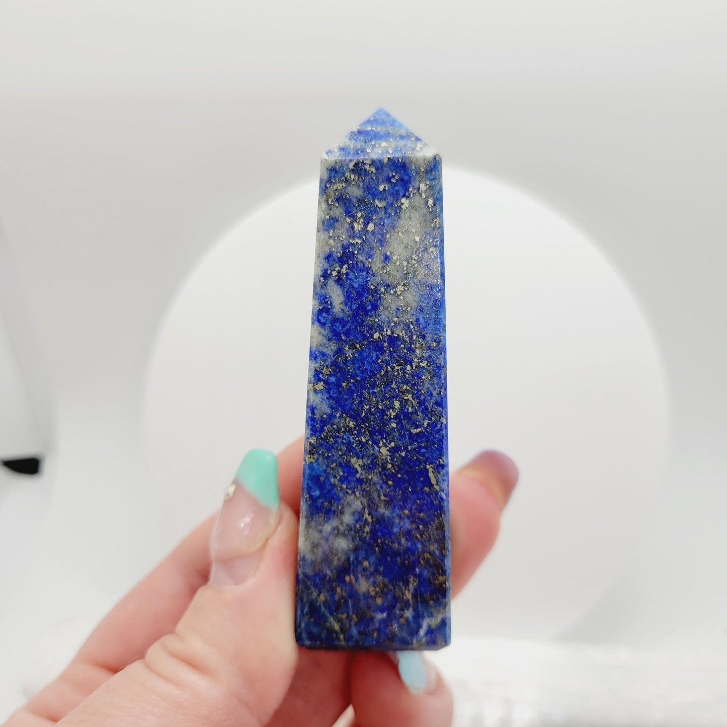 Lapis Lazuli Tower  3-4 in – Intuition & Inner Truth | Polished Point from India