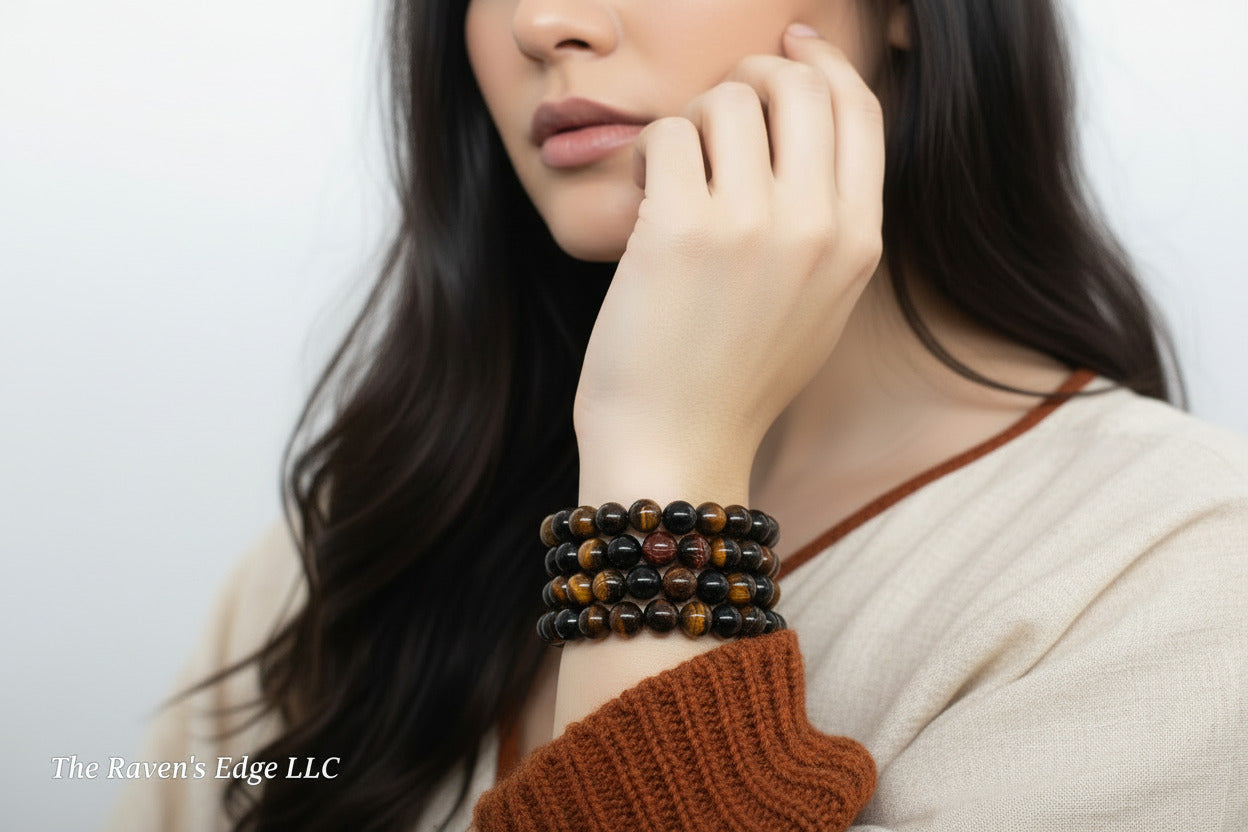 Multi Tiger's Eye Stone Bracelet 8mm
