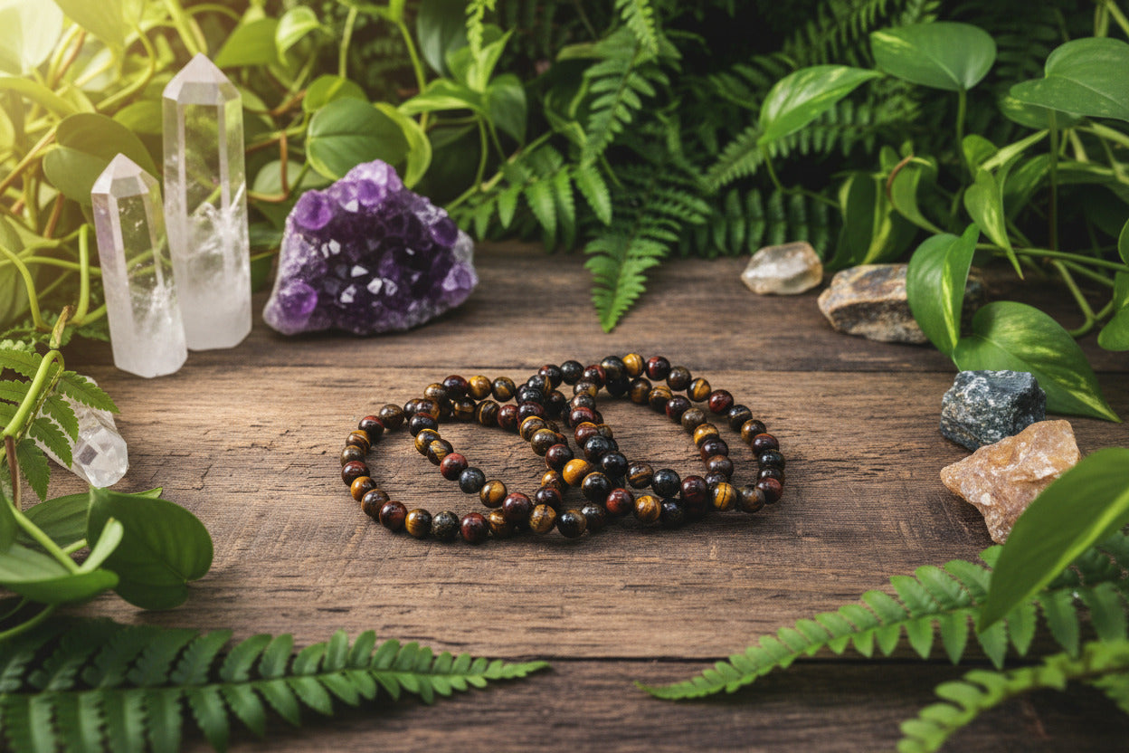 Multi Tiger's Eye Stone Bracelet 8mm