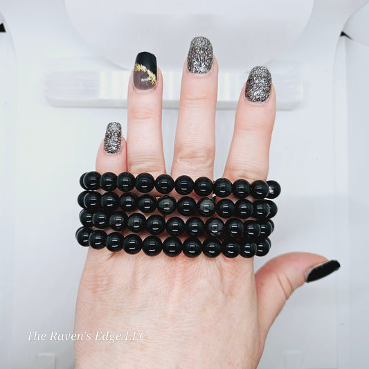Rainbow Obsidian 8MM Beaded Bracelets