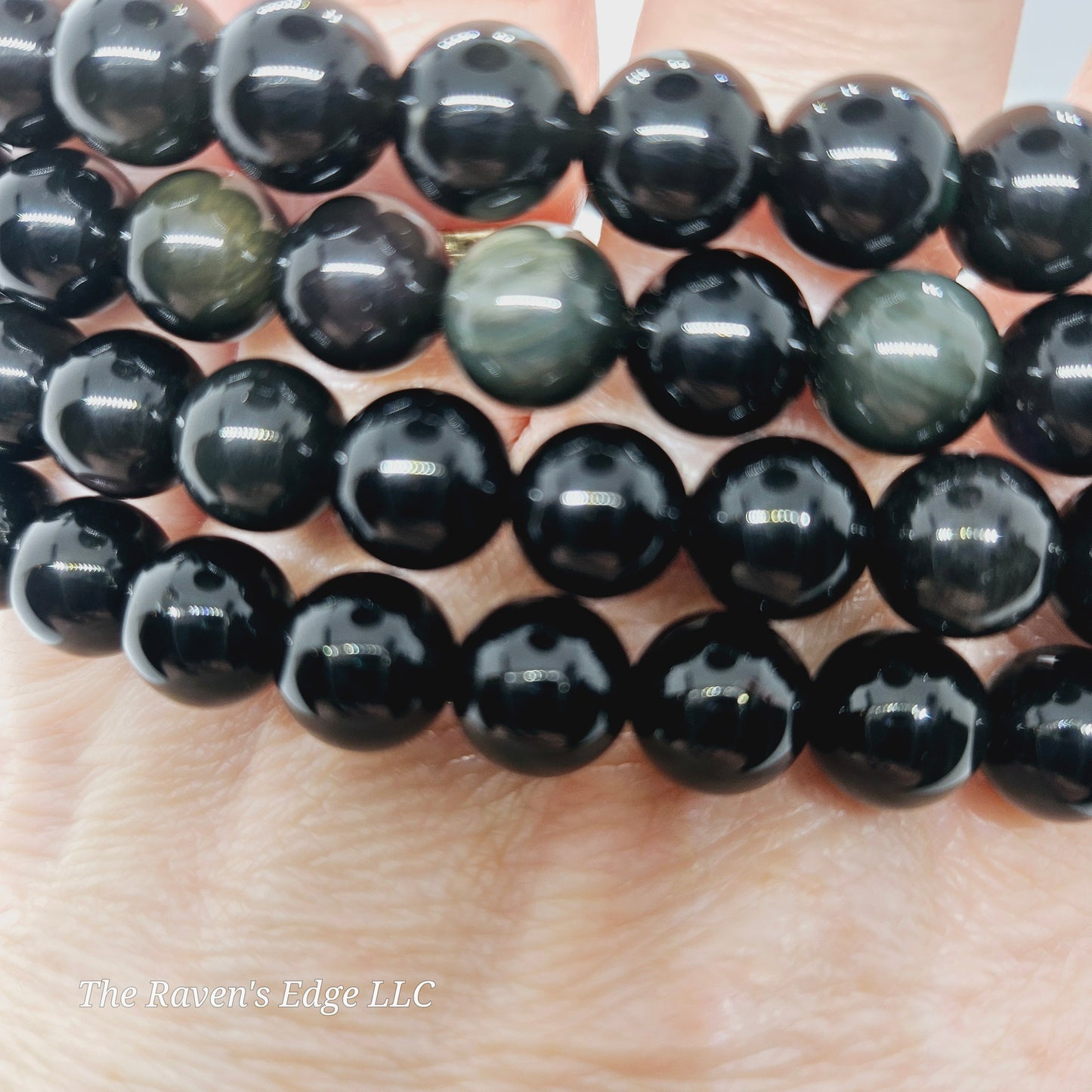 Rainbow Obsidian 8MM Beaded Bracelets