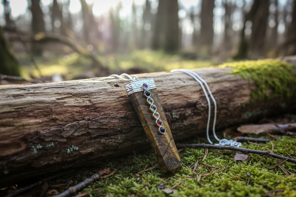 Tiger's Eye Chakra Necklace