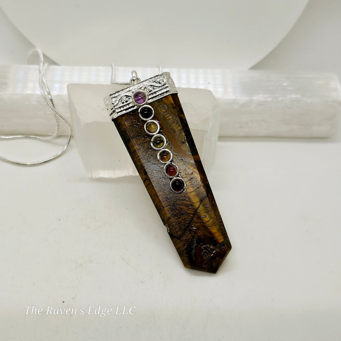Tiger's Eye Chakra Necklace