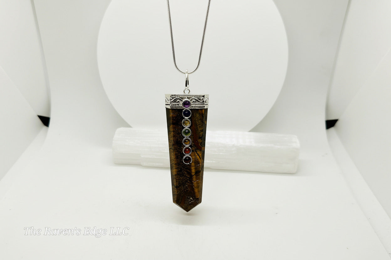 Tiger's Eye Chakra Necklace