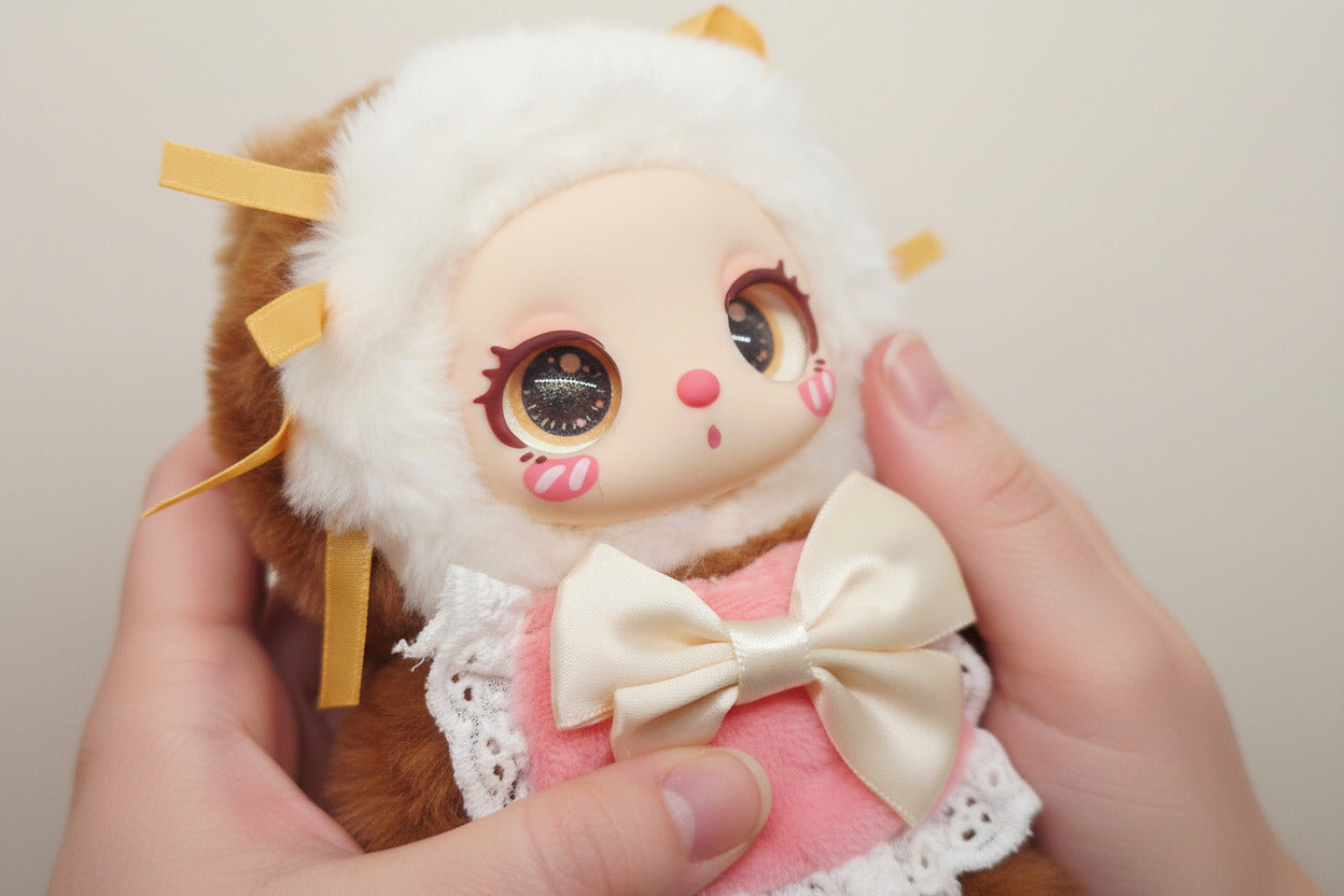Liila’s Chef Kitten Plush • Confirmed Blind Box Cat Plush Chocolate Hug Roll • Kawaii Cat Plushie • Cute Collectible Plush Toy