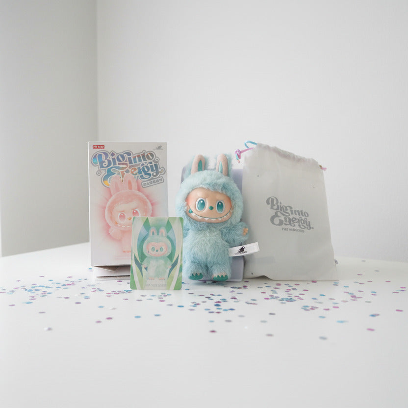 Labubu Big Into Energy Serenity Plush Keychain