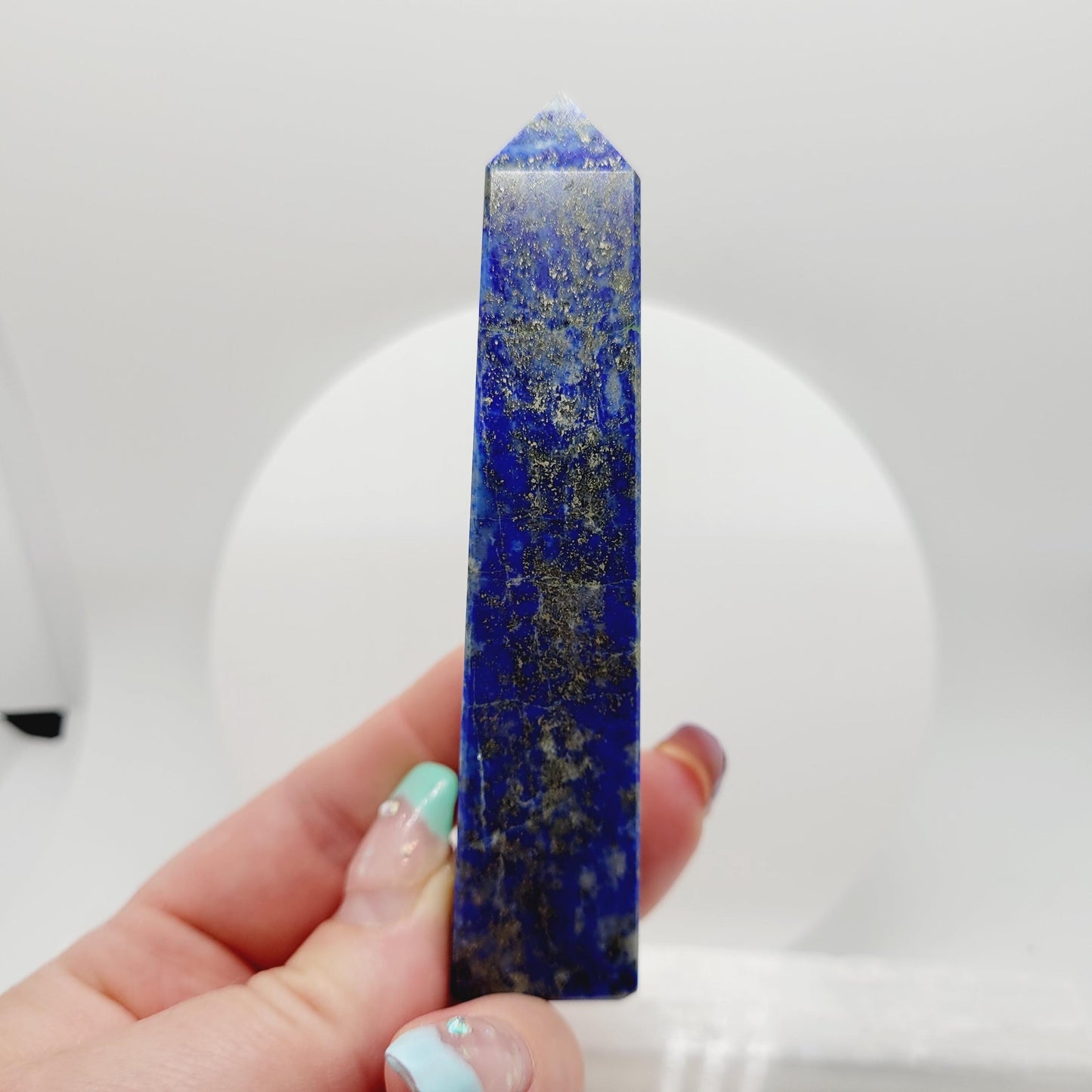 Lapis Lazuli Tower  3-4 in – Intuition & Inner Truth | Polished Point from India