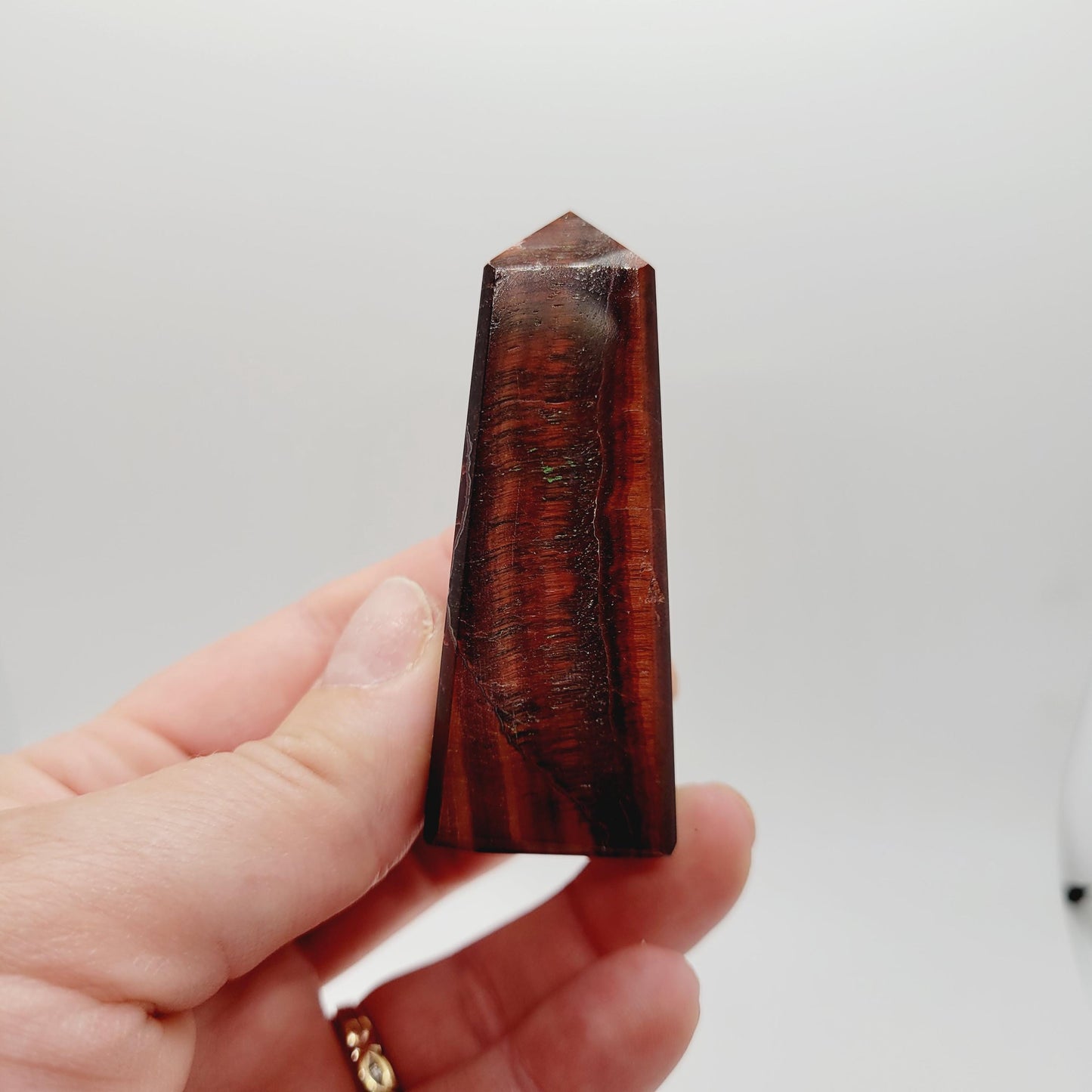Red Tiger's Eye Tower 2-3in – Courage & Confidence | Polished Point from India