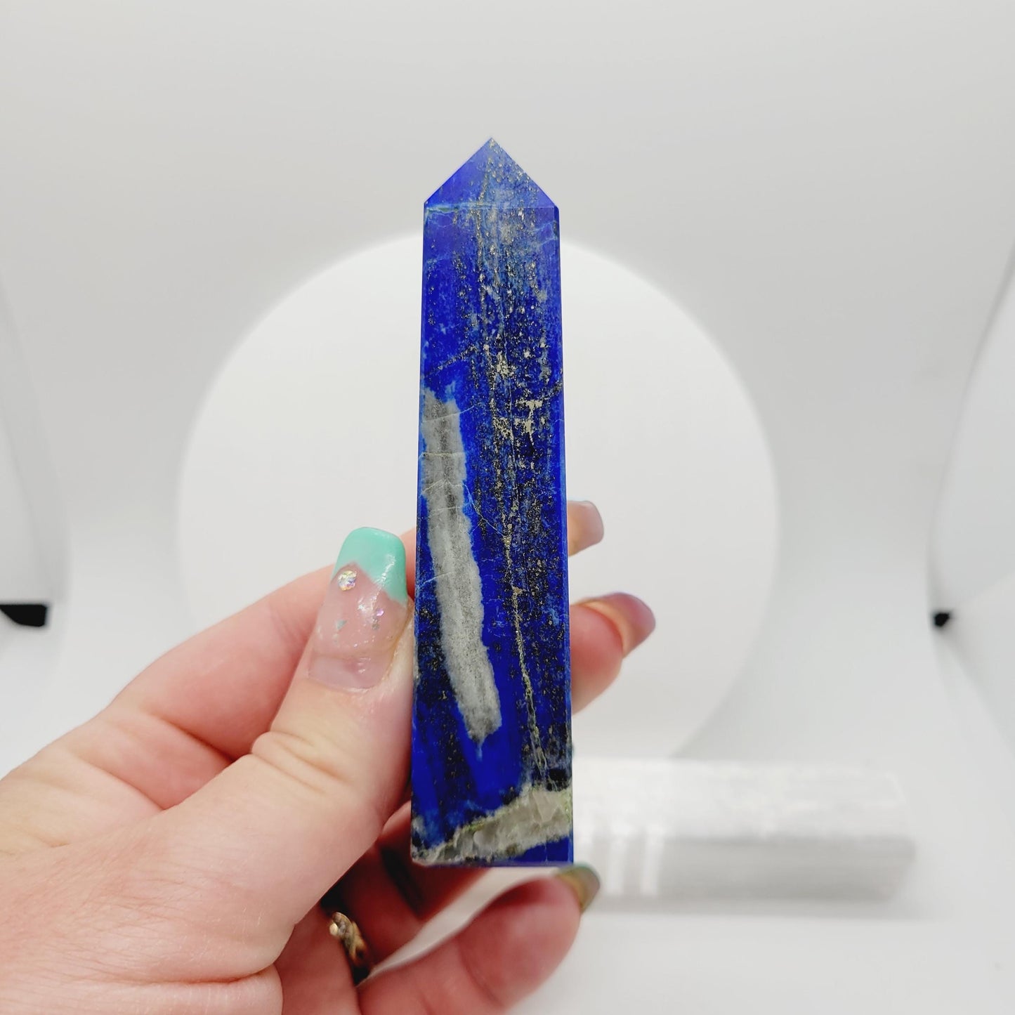 Lapis Lazuli Tower  3-4 in – Intuition & Inner Truth | Polished Point from India