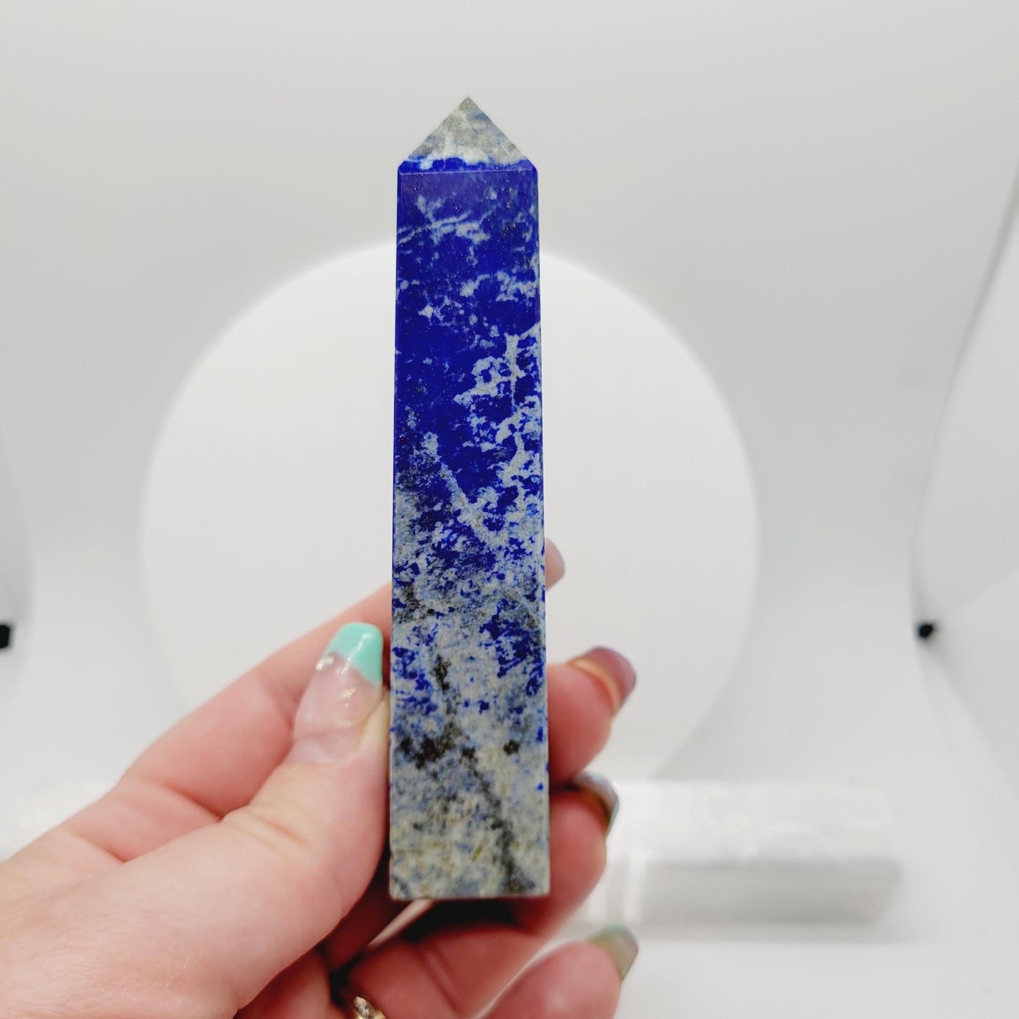 Lapis Lazuli Tower  3-4 in – Intuition & Inner Truth | Polished Point from India