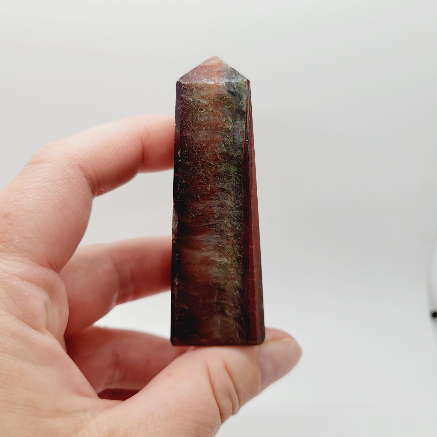 Red Tiger's Eye Tower 2-3in – Courage & Confidence | Polished Point from India