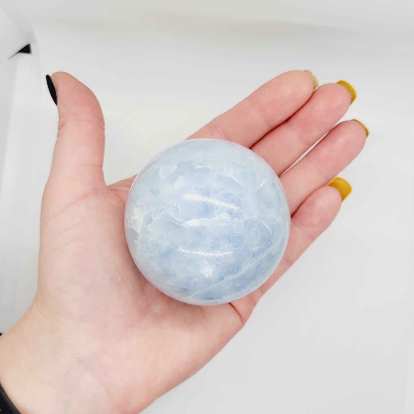 Blue Calcite Sphere – Ihadilalana, Madagascar | Calming, Communication, Healing