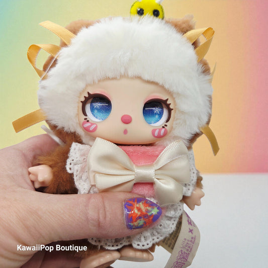 Liila’s Chef Kitten Plush • Confirmed Blind Box Cat Plush Chocolate Hug Roll • Kawaii Cat Plushie • Cute Collectible Plush Toy
