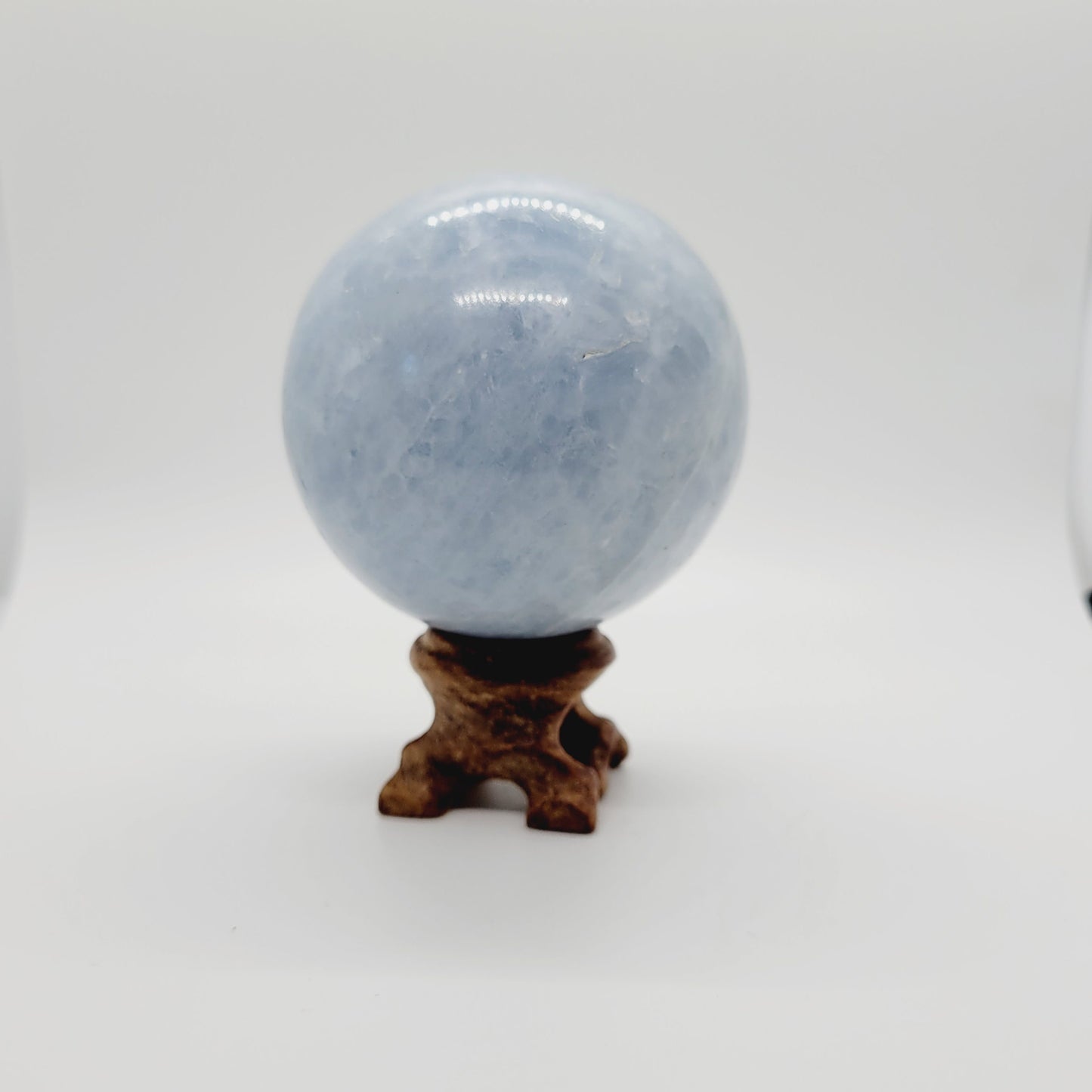 Blue Calcite Sphere – Ihadilalana, Madagascar | Calming, Communication, Healing