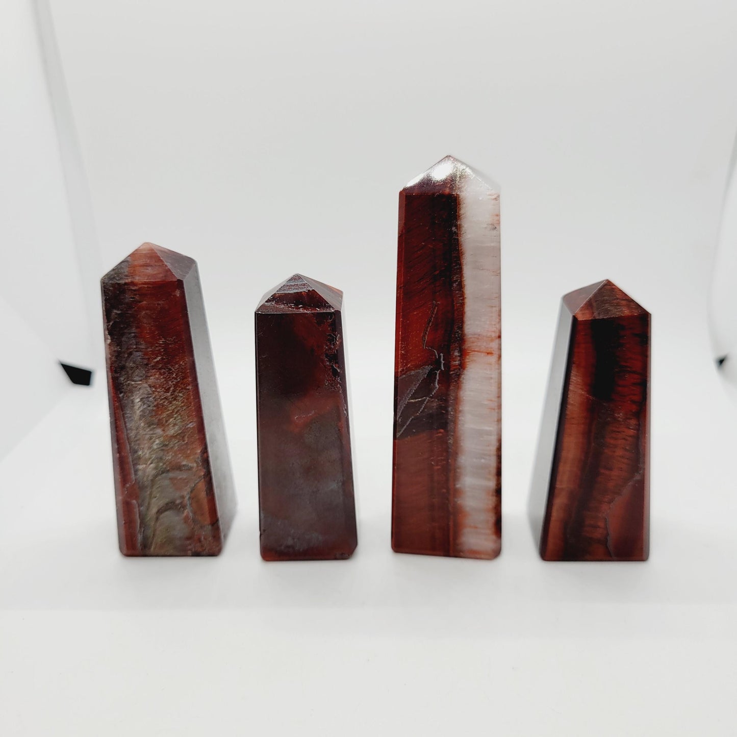 Red Tiger's Eye Tower 2-3in – Courage & Confidence | Polished Point from India