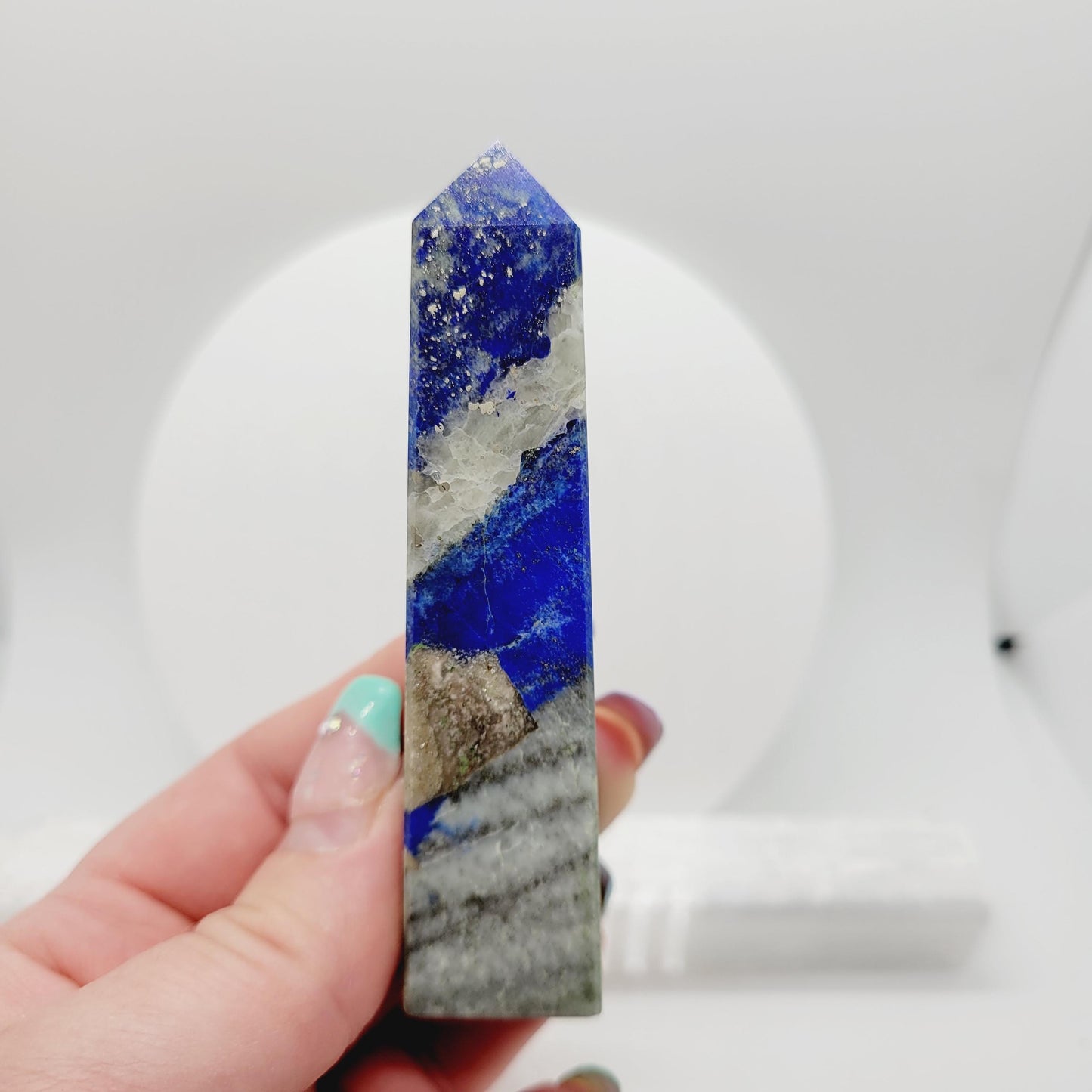 Lapis Lazuli Tower  3-4 in – Intuition & Inner Truth | Polished Point from India